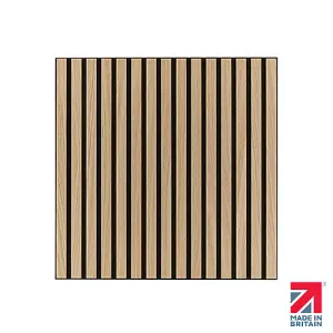 Naturewall SlatWall Mini Natural Oak and Black - 60cm x 60cm - Pack of 4