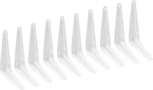 EAI - London Shelf Bracket - 125x100x35x1mm - White - Pack of 10