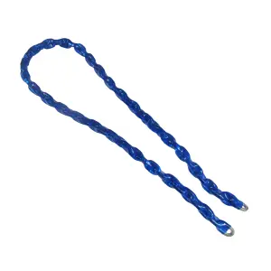 Strong Heavy Duty Security Chain 1M Long 8MM Diameter (Hardened Steel Links Plastic Coated Bike)