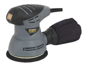 Sealey Dual Action Palm Sander Compact Ergonomic Diameter 125mm 240W/230V S0125