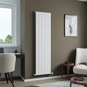 Agadon Athens Designer Aluminium Radiator 1800 x 470 mm White