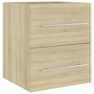 Berkfield Sink Cabinet Sonoma Oak 41x38.5x48 cm Engineered Wood