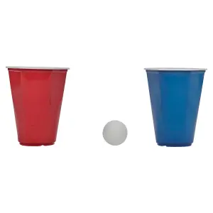 URBNLIVING 31cm Height 30Pcs beverage Pong Set Hexagonal Shape Cups Party consume Game With Balls