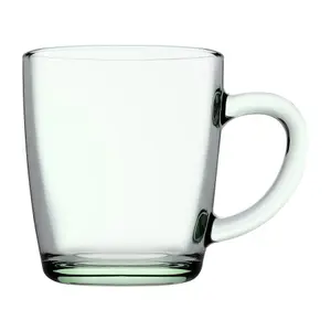 Pasabahce Aware Basic Recycled Glass Mugs - 340ml - Green - Pack of 12