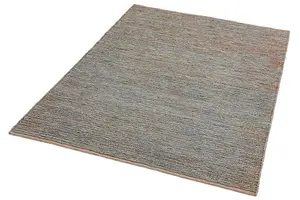 Jute Silver Plain Handmade Modern Rug for Bedroom & Living Room-66 X 200cm (Runner)