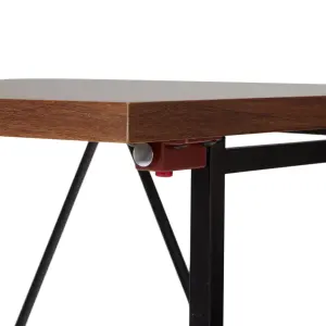 Seponi Ready assembled Matt walnut effect Folding desk (H)750mm (W)800mm (D)450mm