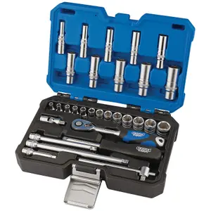 Draper 1/4" Sq. Dr. Metric Socket Set 30 Piece 16444