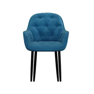 Yazmin Upholstered Dining Chair (Set of 2) Blue