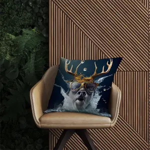 Stag Splashart Outdoor Cushion 60cm x 60cm