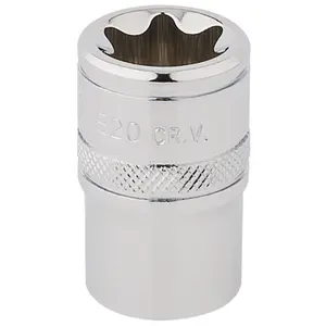 Draper 1/2" Square Drive Draper TX-STAR Socket E20 34345