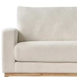 3 Seater Sofa White Boucle SIGGARD