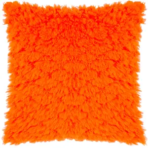 Heya Home Fluff Ball Faux Fur Polyester Filled Cushion