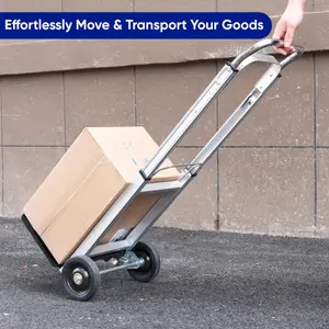 Heavy Duty Hand Truck Foldable Trolley  2 Wheel Luggage Cart