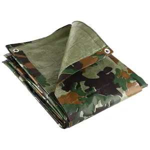 GroundMaster 80gsm Camouflage Tarpaulin (2.4m x 3m)