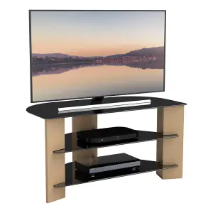 AVF Varano 90cm Oak and Black TV Stand