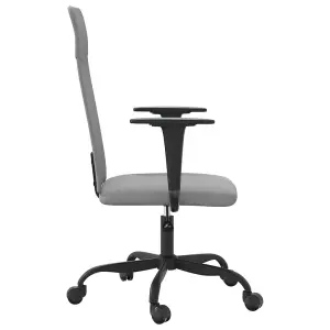 Berkfield Office Chair Light Grey Fabric