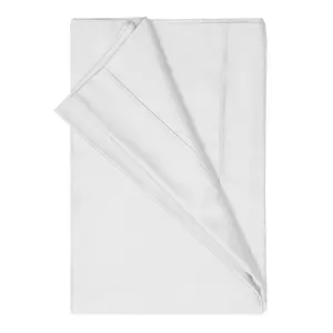 Belledorm 100% Cotton Sateen Flat Sheet White (Emperor)