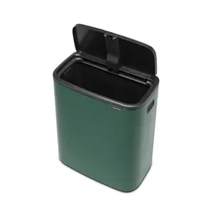 Bo Touch Bin, 60 litre, with 1 inner Plastic Bucket Pine Green