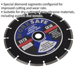 High Performance Diamond Cutting Blade for Asphalt 230mm with 22mm Bore