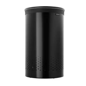 Brabantia Laundry Bin Black / 63.5cm H x 30cm W x 30cm D