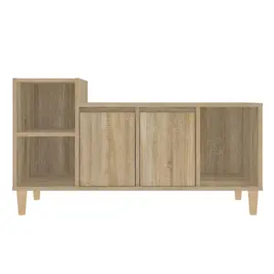 Berkfield TV Cabinet Sonoma Oak 100x35x55 cm Engineered Wood