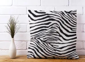 Zebra Texture Pattern Cushions 45cm x 45cm