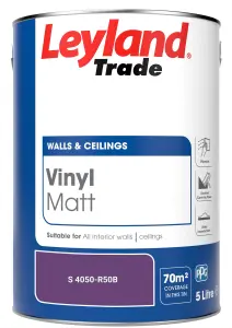 Leyland Trade Vinyl Matt Walls & Ceilings Emulsion Paint (S 4050-R50B) 5L