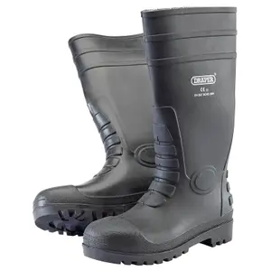 Draper Safety Wellington Boots, Size 12, S5 02702