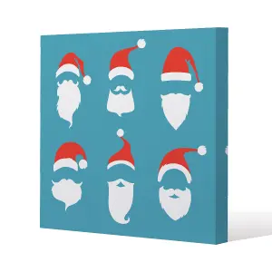 Santa hats (canvas) / 101 x 101 x 4cm