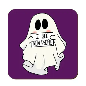 Grindstore I See Real People Ghost Coaster Purple/White (One Size)