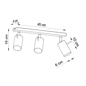 Ring Steel Chrome 3 Light Classic Ceiling Light