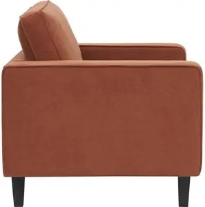 DUSK Soho Loveseat - Burnt Orange - Matte Velvet