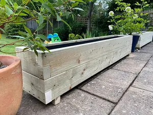 Suffolk Planter (Painted Wooden Planter - Choice of Colours Available) - L180 x W40 x H60 cm