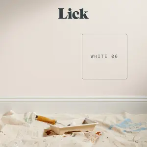 Lick White 06 Matt Emulsion paint, 2.5L