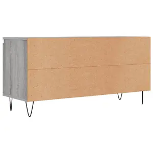 Berkfield TV Cabinet Grey Sonoma 104x35x50 cm Engineered Wood