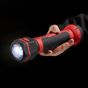 Diall Black & red LED Inspection light 12V 215lm