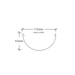 Brown Round Gutter Internal Stop End, Freeflow 112mm Rain Water Systems