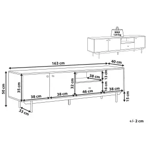 Beliani Retro TV Stand White ITACA