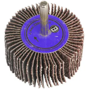 High-Quality 40mm Aluminium Oxide Flap Wheel with 6mm Shaft - 60 Grit for Precision Sanding