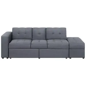 Beliani Modern Sofa Bed FALSTER Dark Grey