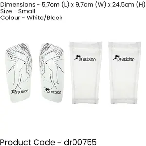 S - Shinguard Sleeves & Shin Pad Insert Set - WHITE - Washable Leg Protection