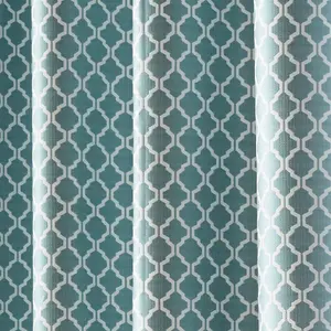 Wold Ring Top Curtains 229cm x 229cm Teal