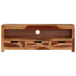 Berkfield TV Cabinet 110x30x40 cm Solid Wood Acacia