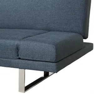 Beliani Modern Sofa Bed YORK Blue