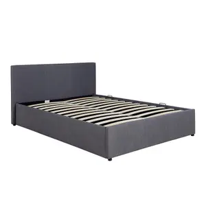 Home Source Horizon King Size Side Lift Ottoman Storage Bed Frame