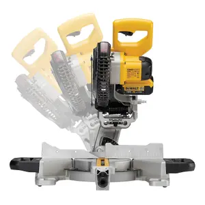 Dewalt DCS365M2 18v Cordless XPS 184mm Mitre Saw, 2 x 4.0ah + DE7033 Leg Stand