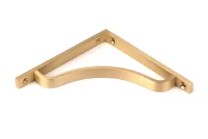 Satin Brass Abingdon Shelf Bracket (150mm x 150mm)