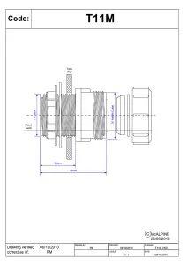 McAlpine T11M 1.5" Multifit Straight Tank Connector