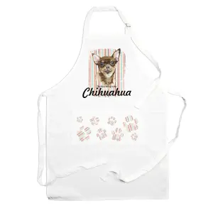 Purely Home Chihuahua Apron - Novelty Kitchen Gift for Dog Lovers