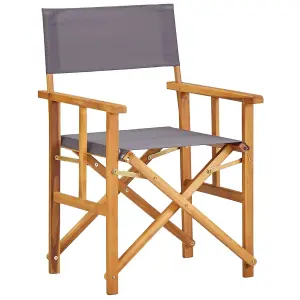 vidaXL Director's Chairs 2 pcs Solid Acacia Wood